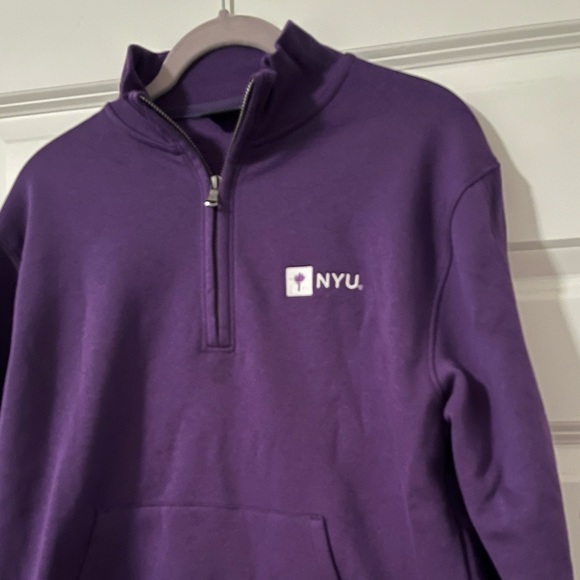NWOT Under Armour New York University Purple 1/4 Zip - Picture 2 of 4